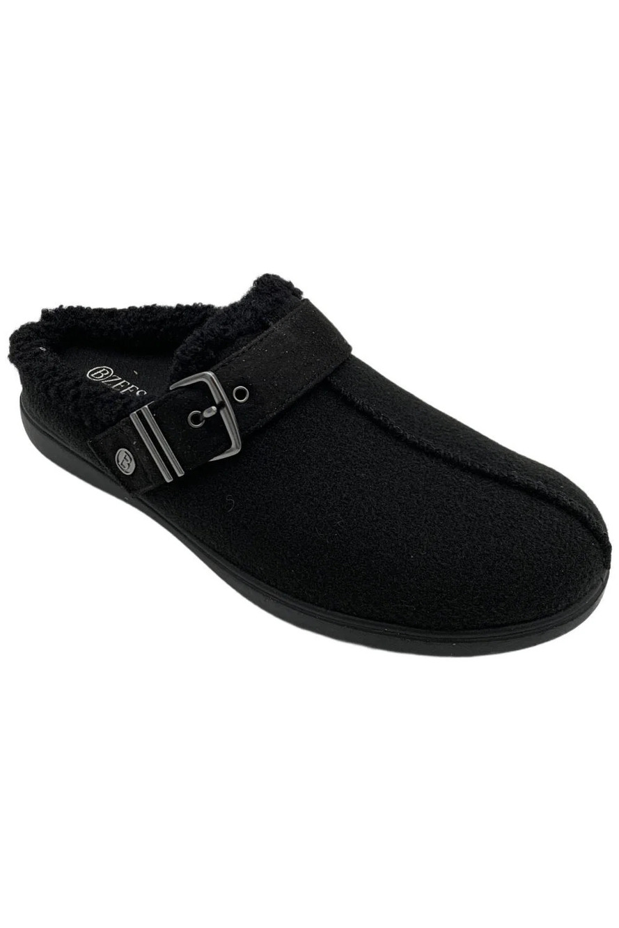 BZees Women's Galleria Buckle Mule Eternity Black - Wide